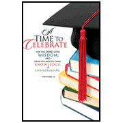 A Time to Celebrate- Graduation Bulletins (pkg.100).  Save 50%.