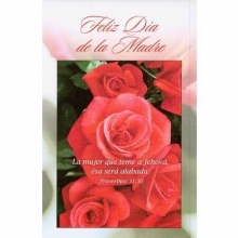 Spanish Happy Mother's Day Bulletins (pkg.100).  Save 50%.