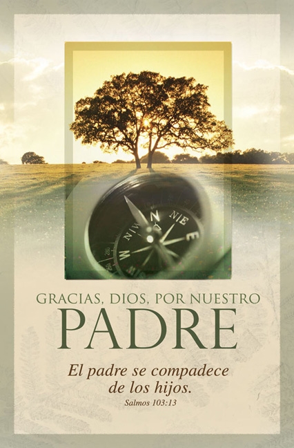 Pkg./100 Spanish Bulletins-Thanking the Lord For Fathers.  Save 50%.