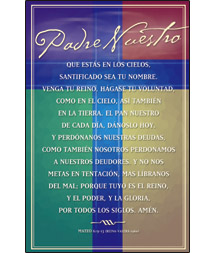 Pkg./100 Spanish Bulletins-The Lord's Prayer.  Save 50%.